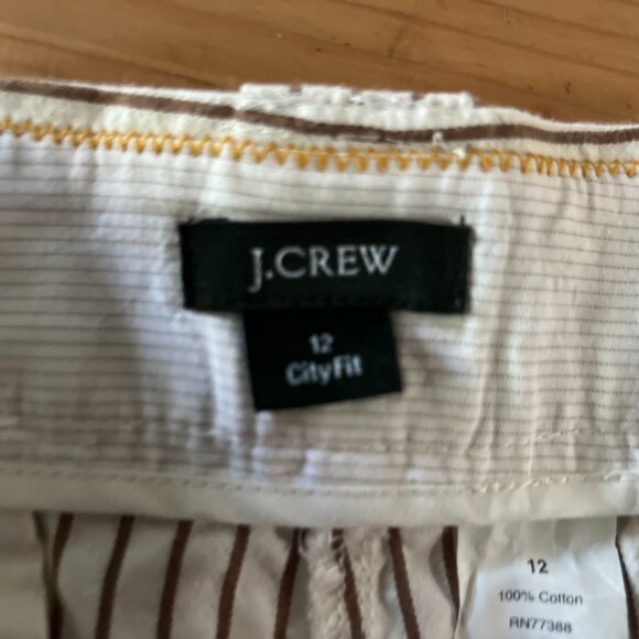 J. Crew Brown and White Bermudas - Picture 6 of 8